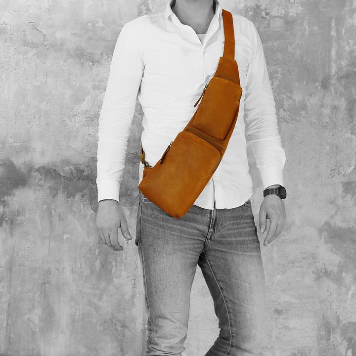 Daniel Ray The Chesterfield Brand Logan Crossbody Rugzak Brown