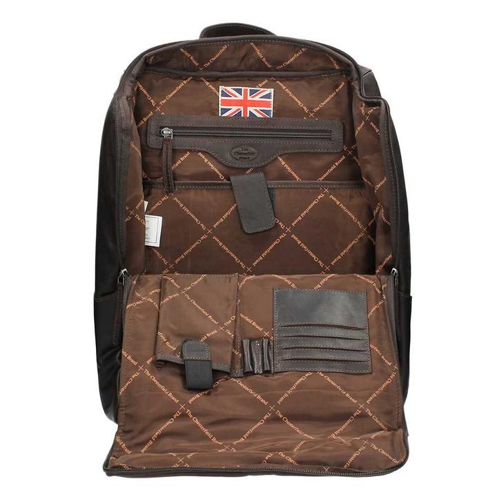 Daniel Ray The Chesterfield Brand Rich Laptop Backpack Brown