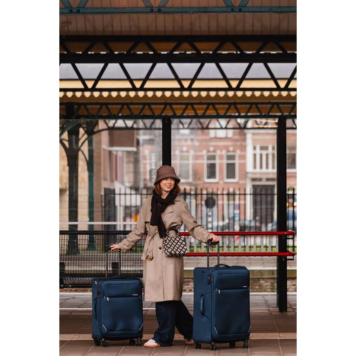 Daniel Ray Travelbags The Base Soft Trolley 79 Dark Blue