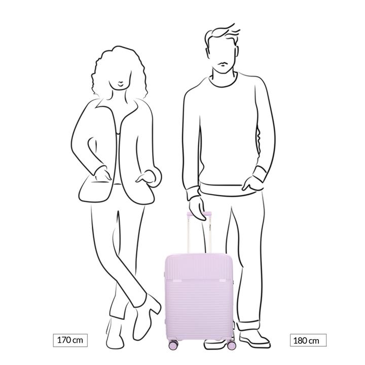 Daniel Ray Travelbags The Lina Trolley S Pastel Lilac