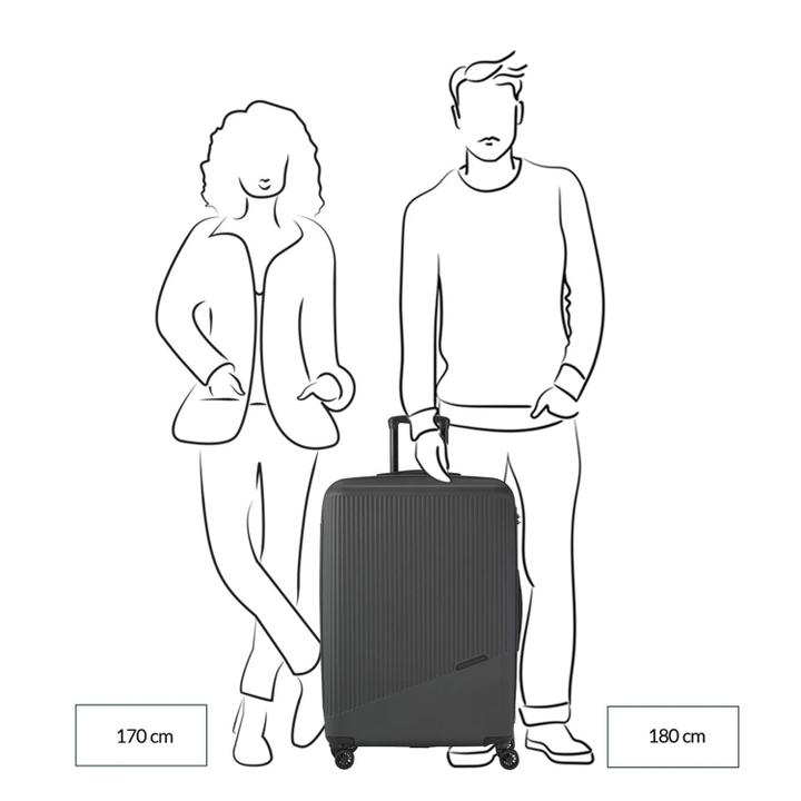 Daniel Ray Travelite Bali 4 Wiel Trolley L White/cognac