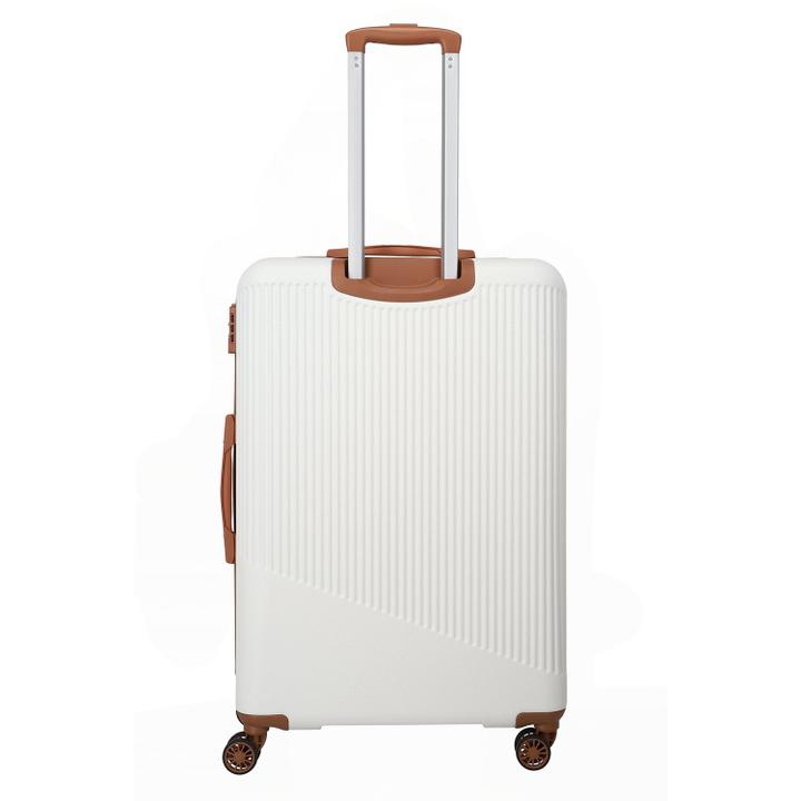 Daniel Ray Travelite Bali 4 Wiel Trolley L White/cognac