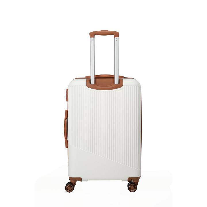 Daniel Ray Travelite Bali 4 Wiel Trolley M White/cognac