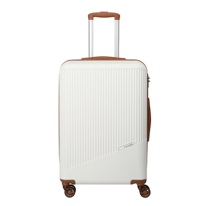 daniel ray Travelite Bali 4 Wiel Trolley M white/cognac