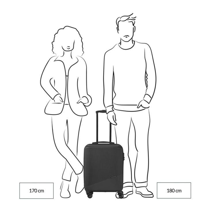 Daniel Ray Travelite Bali 4 Wiel Trolley S White/cognac