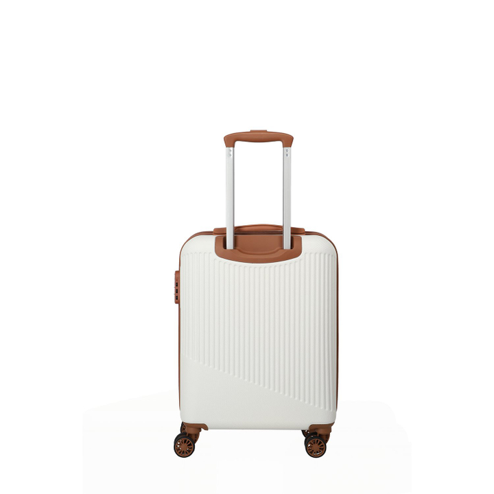 Daniel Ray Travelite Bali 4 Wiel Trolley S White/cognac
