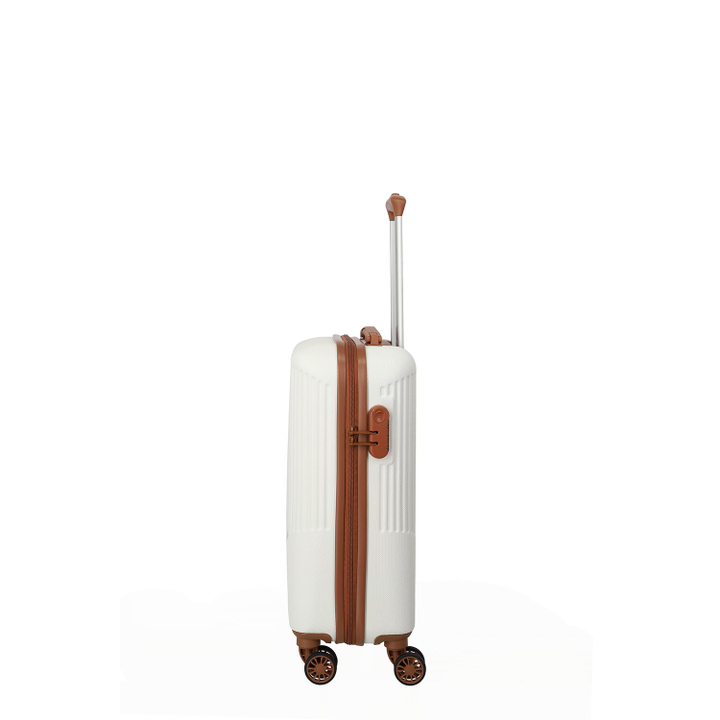 Daniel Ray Travelite Bali 4 Wiel Trolley S White/cognac