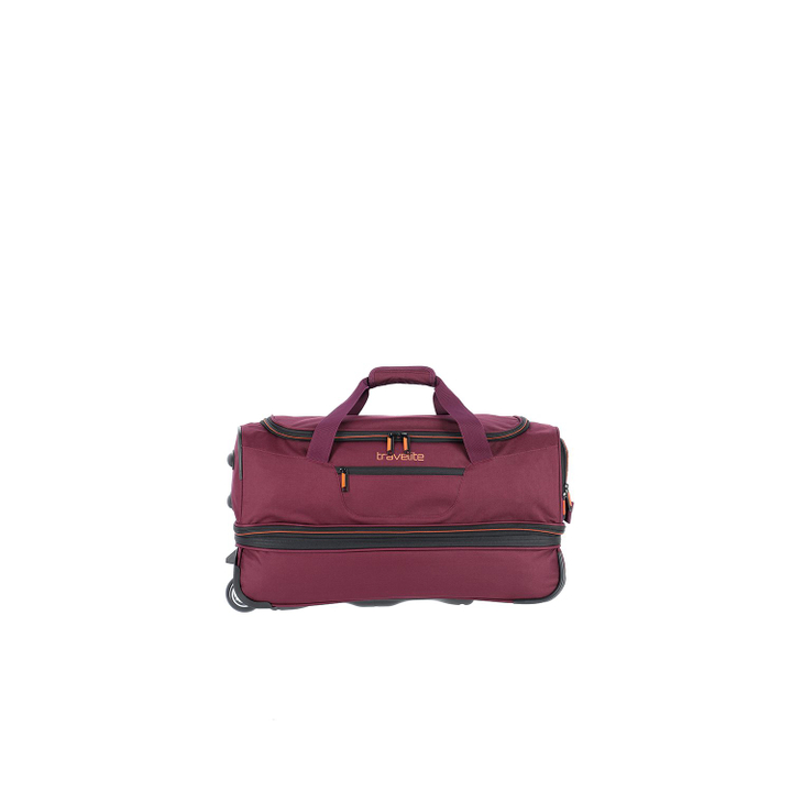 Daniel Ray Travelite Basics Wheeled Duffle 55 Expandable Dark Red