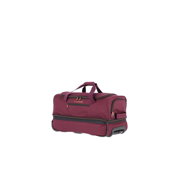 Daniel Ray Travelite Basics Wheeled Duffle 55 Expandable Dark Red