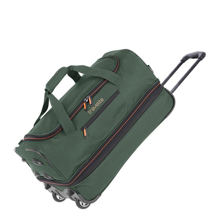 Daniel Ray Travelite Basics Wheeled Duffle 55 Expandable Dark Green