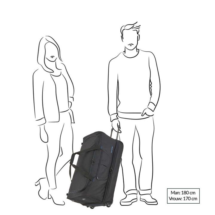 Daniel Ray Travelite Basics Wheeled Duffle 70 Expandable Grey