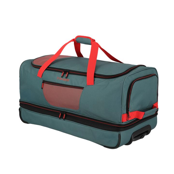 Daniel Ray Travelite Basics Wheeled Duffle 70cm Expandable Green/orange