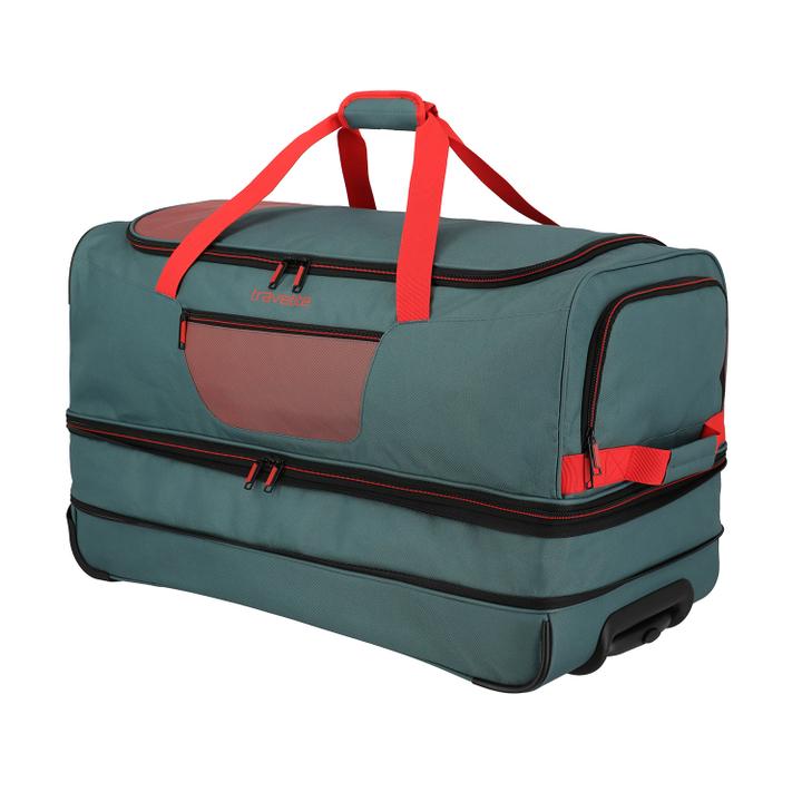 Daniel Ray Travelite Basics Wheeled Duffle 70cm Expandable Green/orange