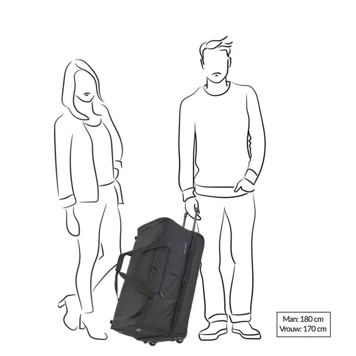 Daniel Ray Travelite Basics Wheeled Duffle. Exp. 78cm Black