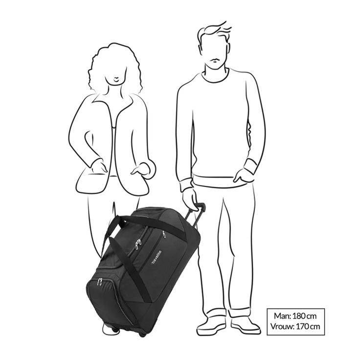 Daniel Ray Travelite Kick Off Wheeled Duffle XL Black