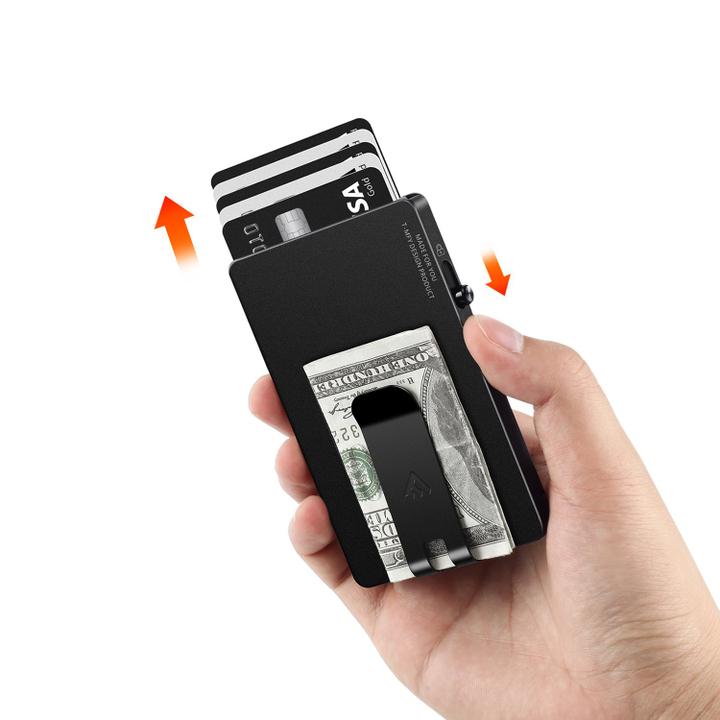 Daniel Ray Valenta Cardprotector Aluminium Magsafe With Money Clip Black