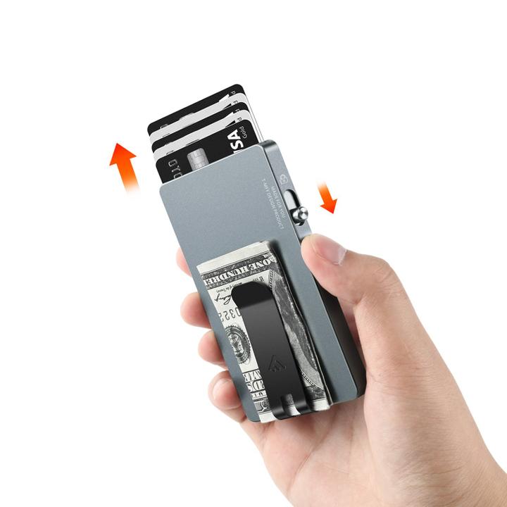 Daniel Ray Valenta Cardprotector Aluminium Magsafe With Money Clip Grey