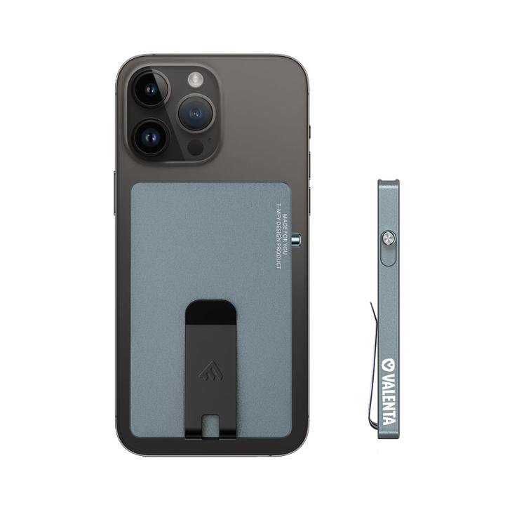 Daniel Ray Valenta Cardprotector Aluminium Magsafe With Money Clip Grey