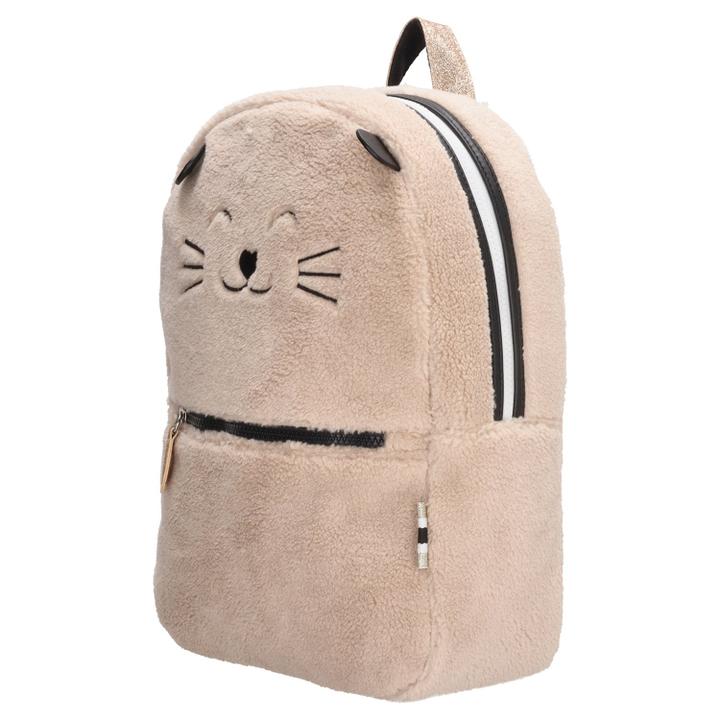 Daniel Ray Zebra Trends Girls Rugzak Teddy Cat Creme