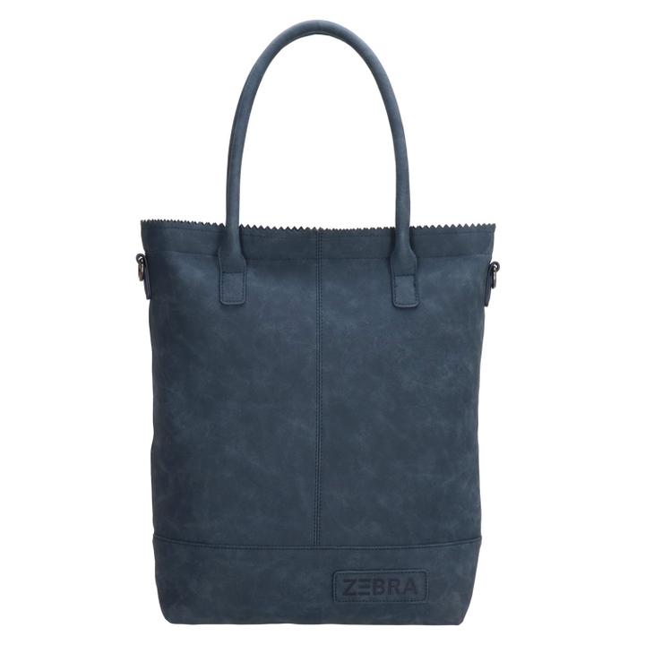 Daniel Ray Zebra Trends Kartel Met Rits Shopper Jeansblauw