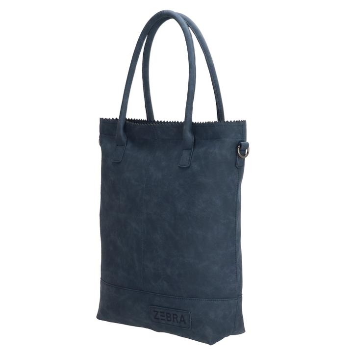 Daniel Ray Zebra Trends Kartel Met Rits Shopper Jeansblauw