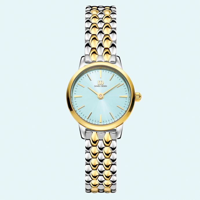 danish design Akilia Mini Tweekleurige Husky Blauwe DressLink