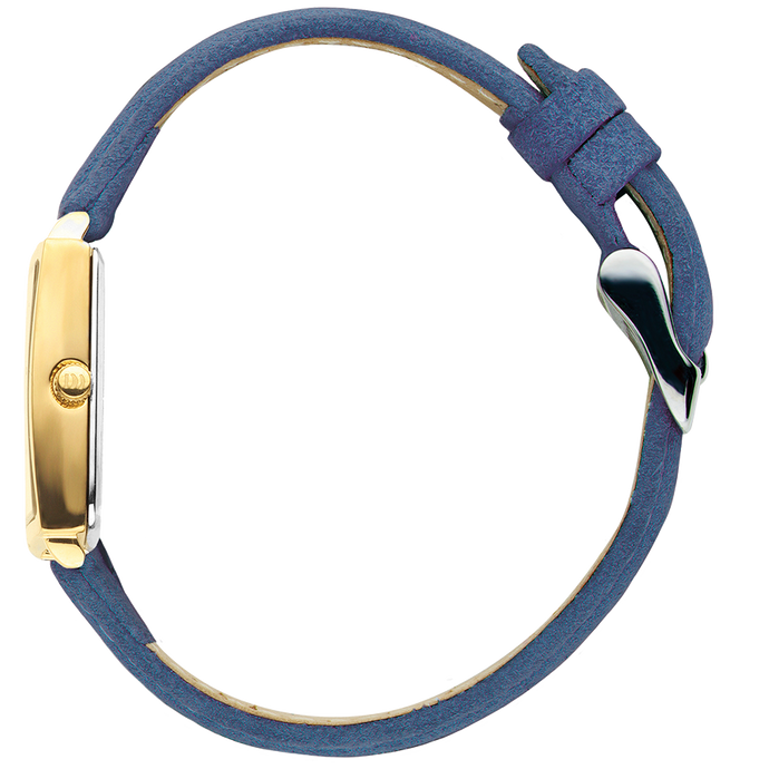 Danish Design Miami Gold Royal Blue Suede