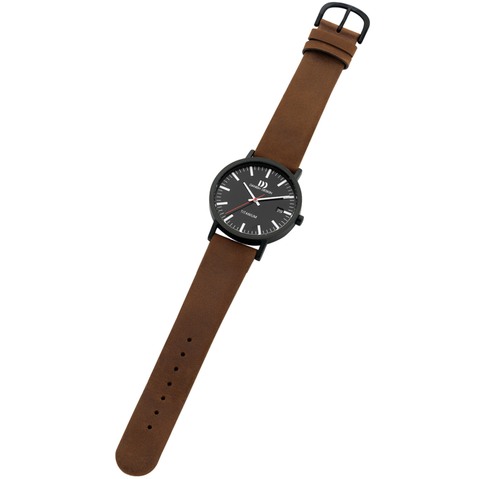 Danish Design Rhine Black Brown Date Large
