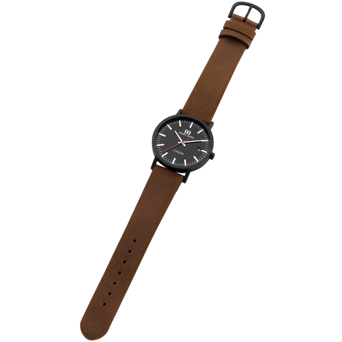 Danish Design Rhine Black Brown Date Medium