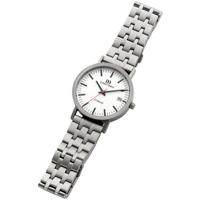 Danish Design Rhine White Blue Date Medium