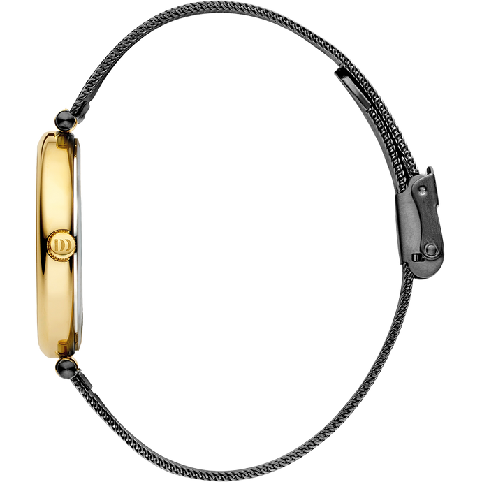 Danish Design Rosalyn Grey Gold Mesh