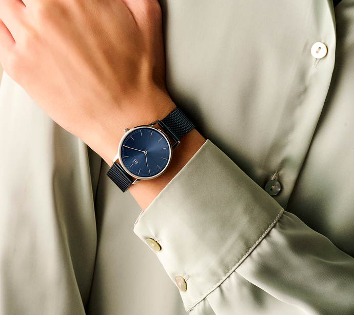 Danish Design Vigelsø Blue Silver Mesh