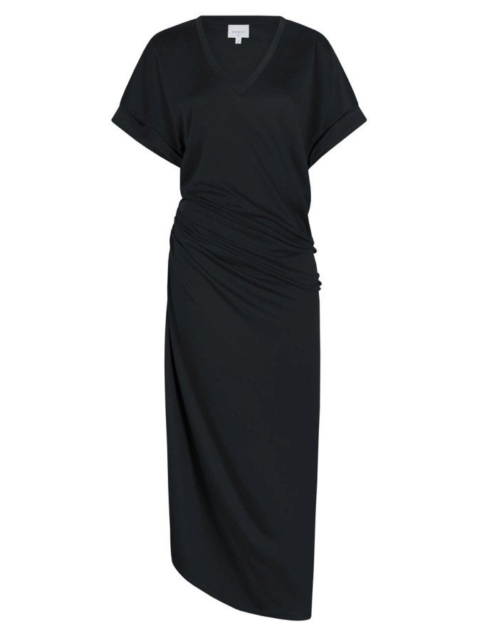 dante 6 Asymmetrische midi-jurk Washed Black