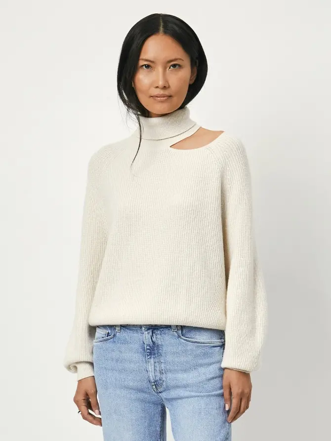 Dante 6 Asymmetrische Trui Creme