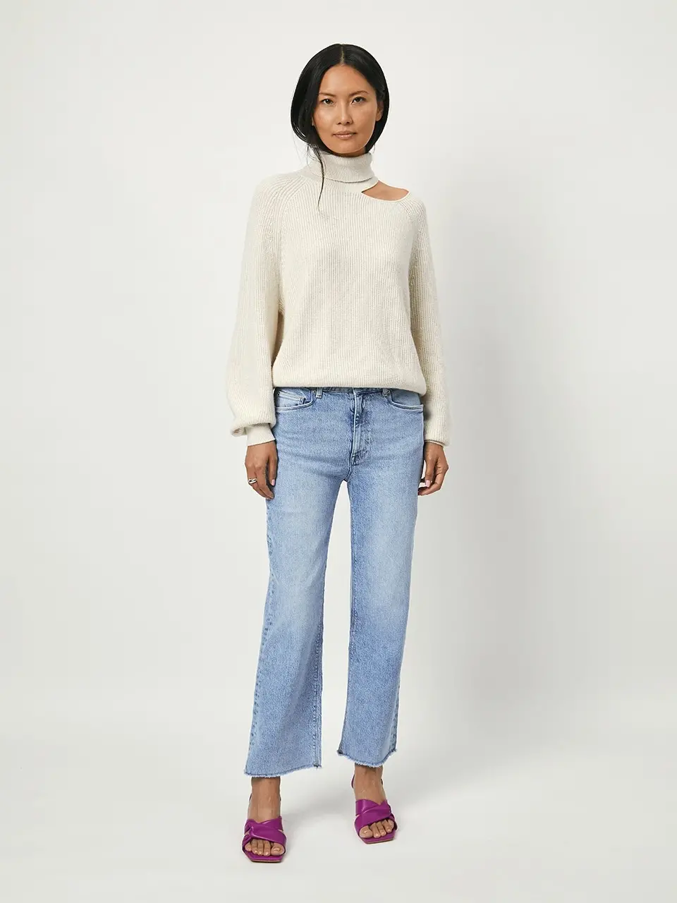 Dante 6 Asymmetrische Trui Creme