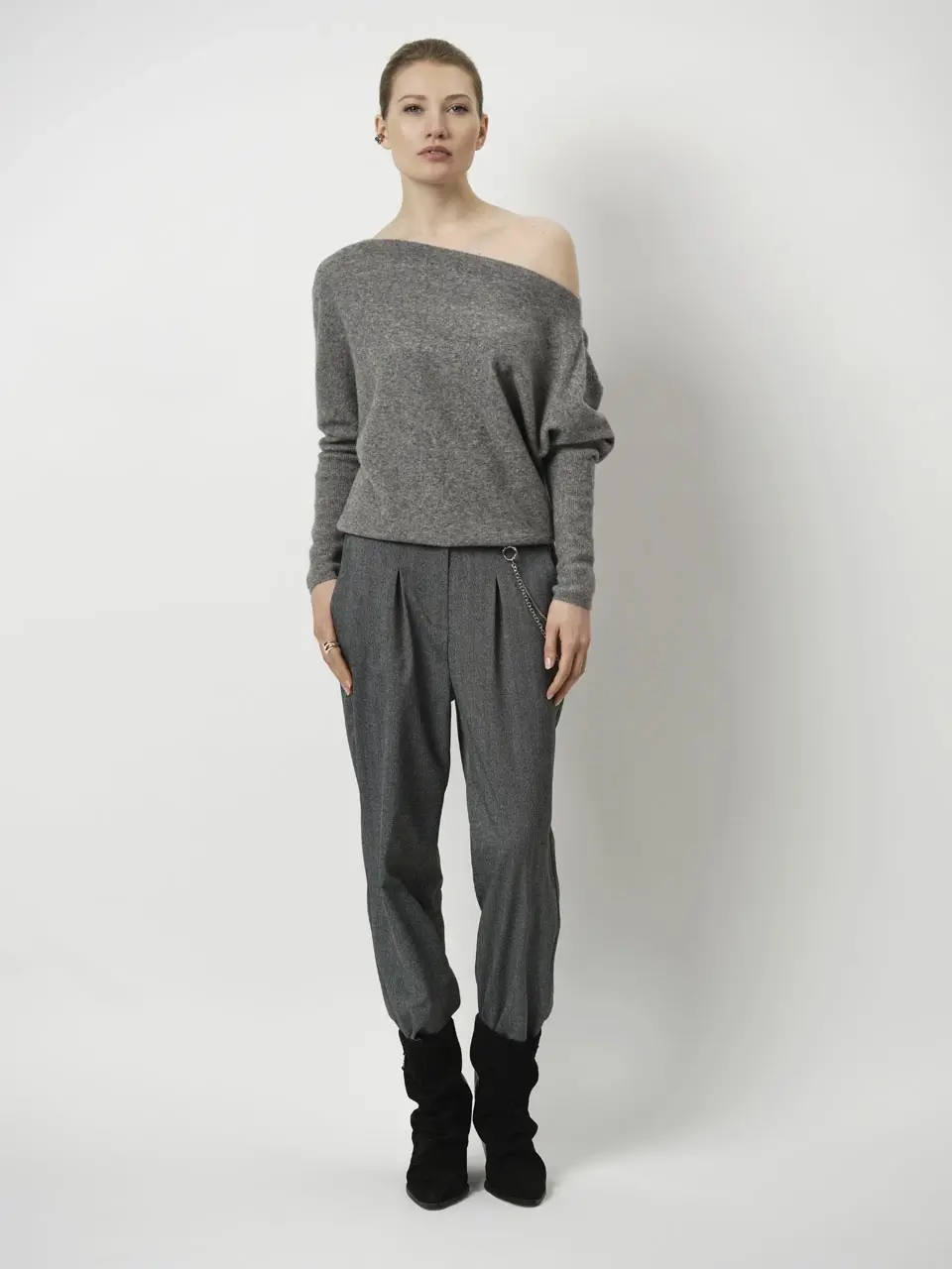Dante 6 Asymmetrische Trui Grijs