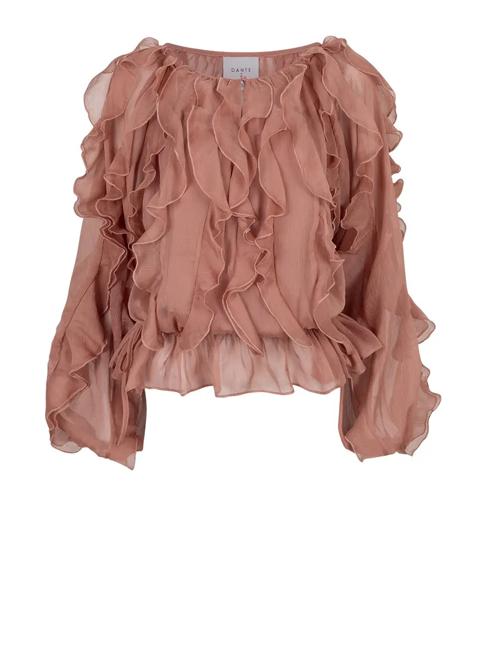 Dante 6 Boho Chiffon Top Roze