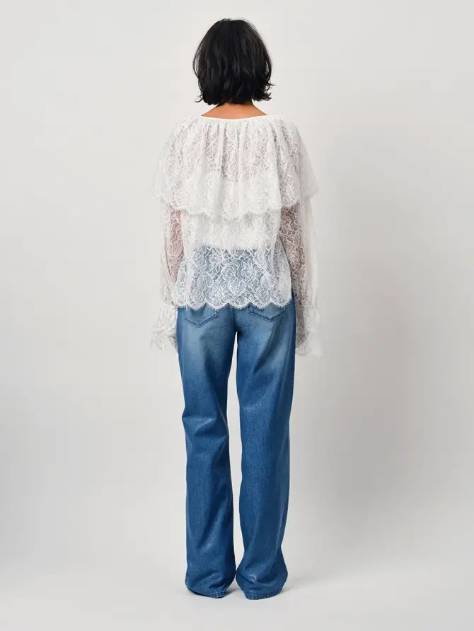 Dante 6 Boho Kantentop Creme