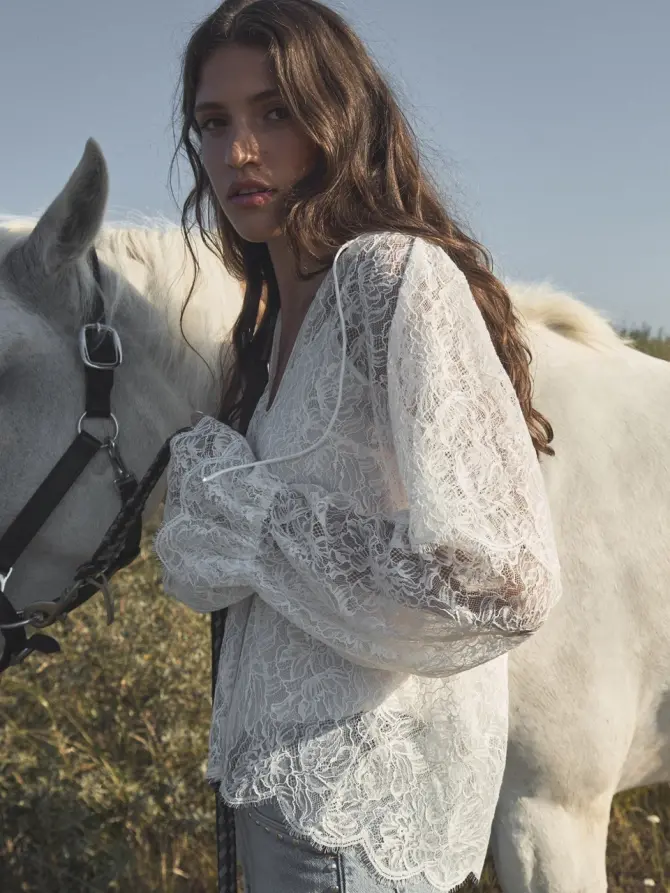 Dante 6 Boho Kantentop Creme