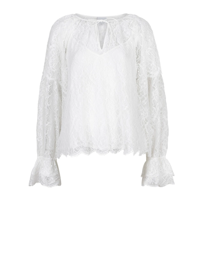 dante 6 Boho kantentop Creme