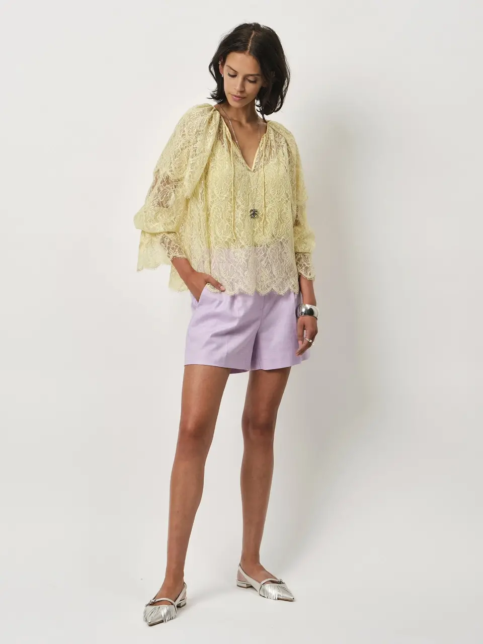 Dante 6 Boho Kantentop Geel