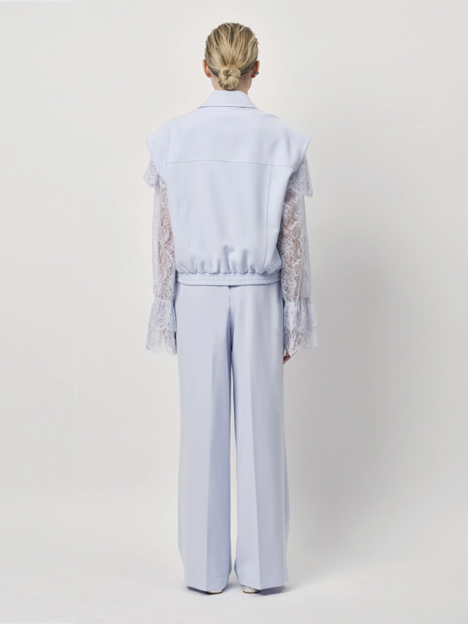 Dante 6 Boho Kantentop Lichtblauw