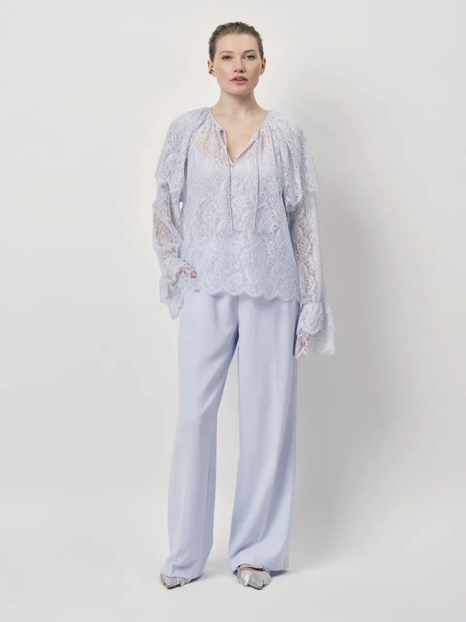 Dante 6 Boho Kantentop Lichtblauw