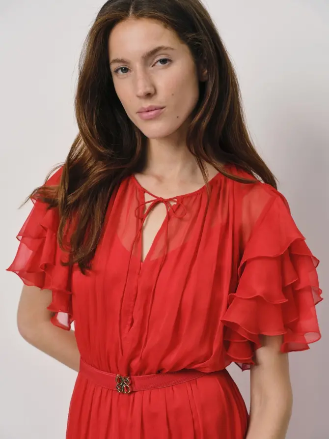 Dante 6 Boho Maxi-jurk Rood