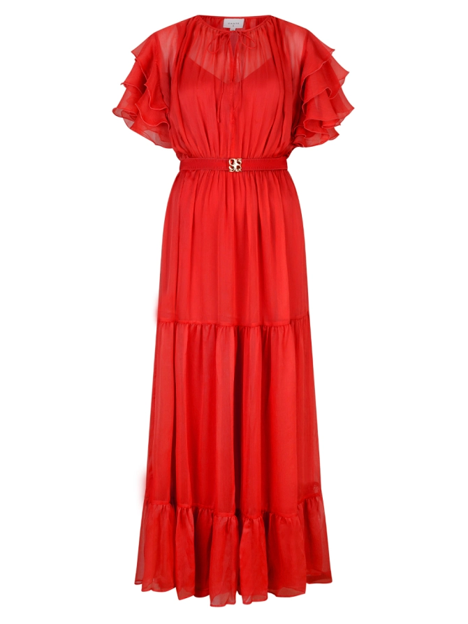 dante 6 Boho maxi-jurk Rood