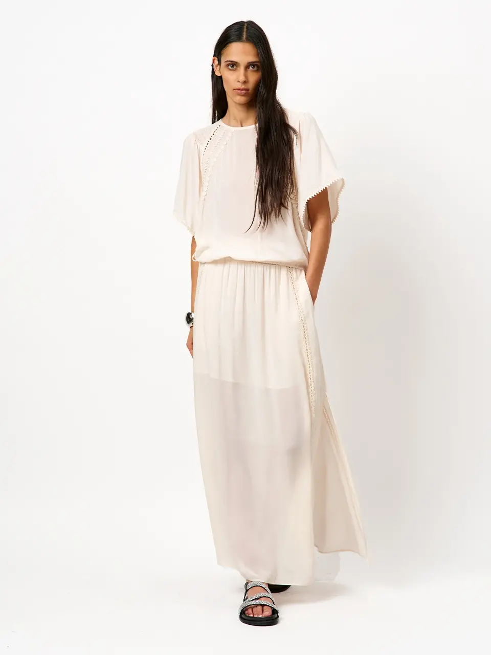Dante 6 Boho Maxi-rok Creme