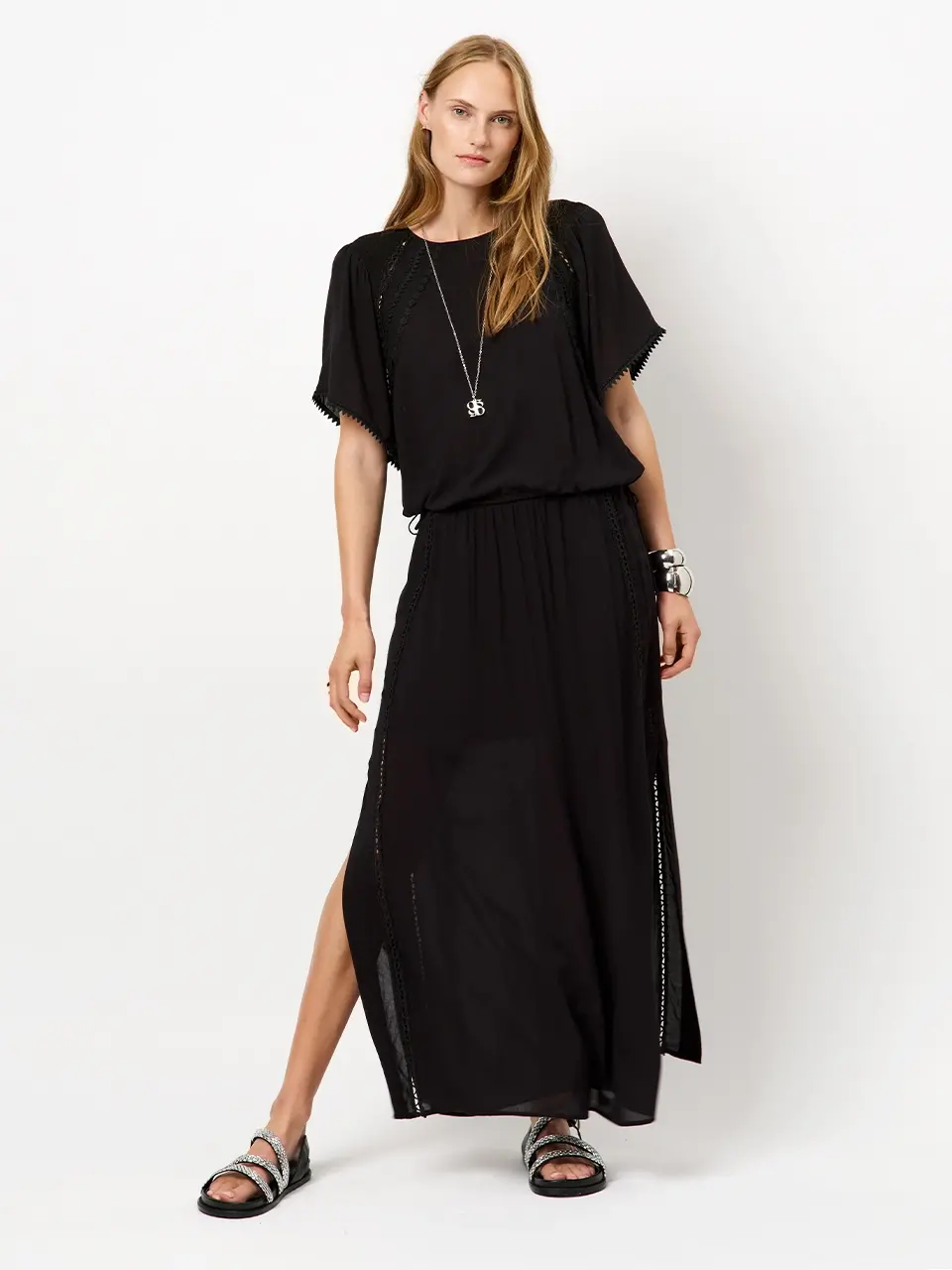 Dante 6 Boho Maxi-rok Zwart