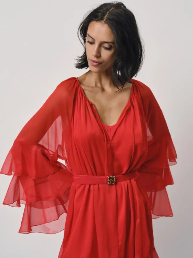 Dante 6 Boho Mini-jurk Rood