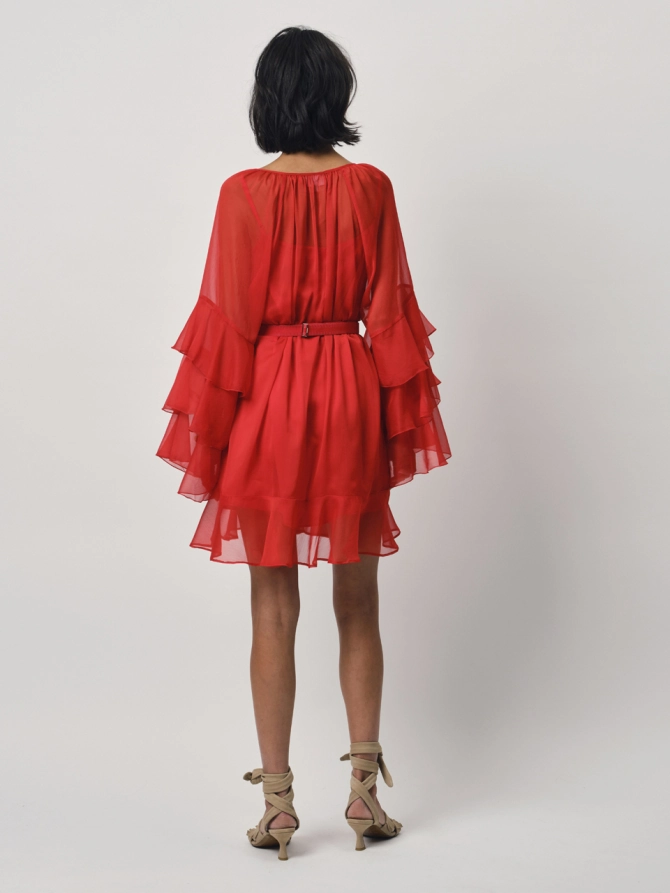 Dante 6 Boho Mini-jurk Rood