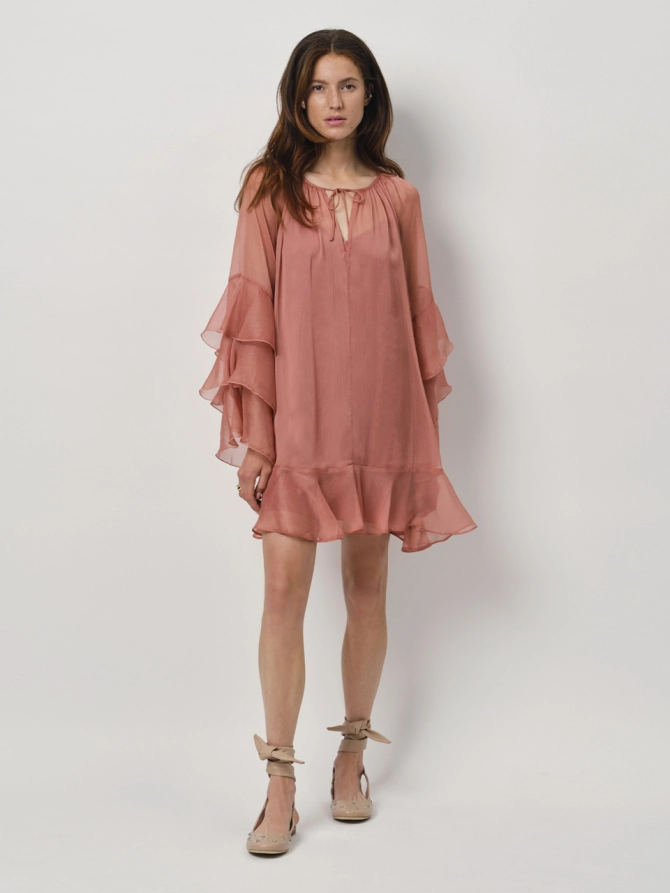 Dante 6 Boho Mini-jurk Roze